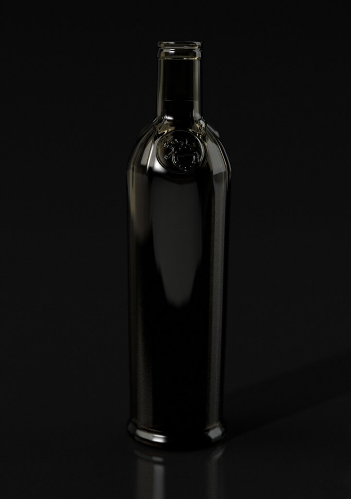 Flasche Visualisierung Rendering Realistisch